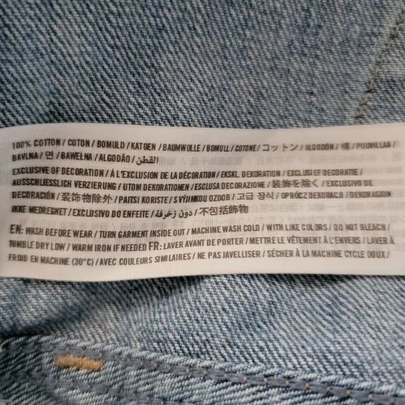 Abercrombie & Fitch Lace Crochet Distressed Cutoff Denim Jean Shorts - Picture 12 of 12